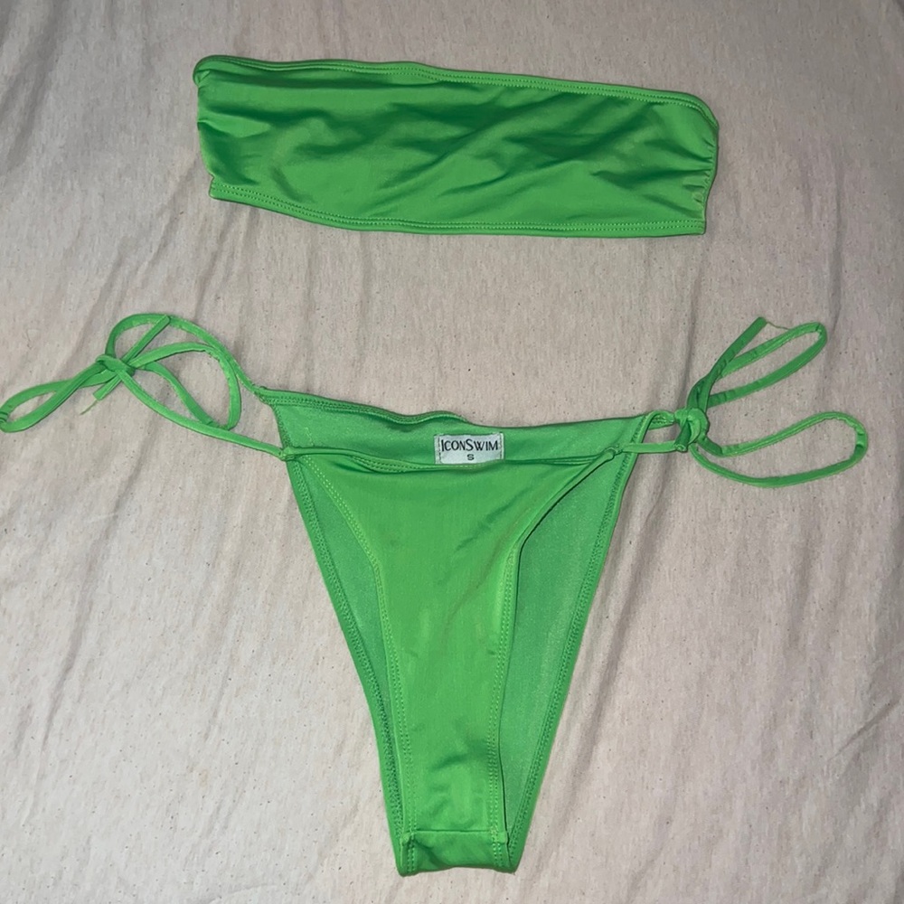 Lime Green Bandeau Bikini